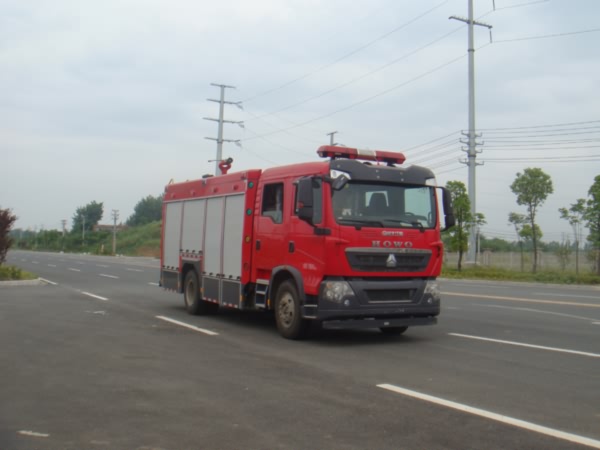 豪沃水罐消防车5吨（国五）