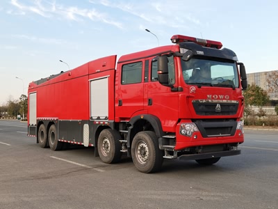 国六  18吨重汽8X4水罐消防车